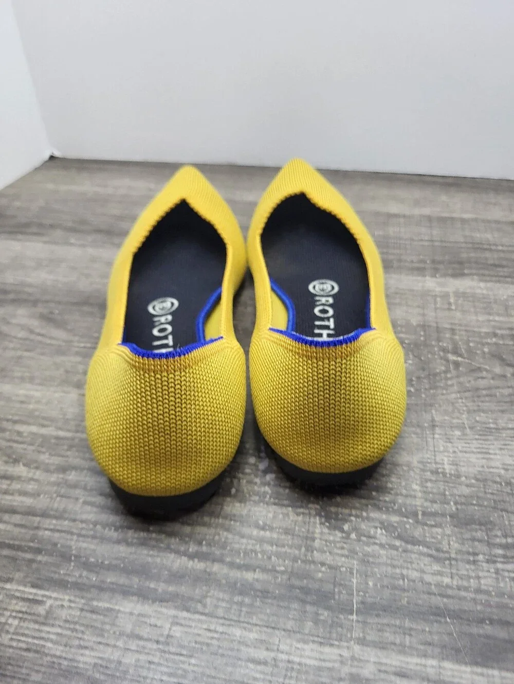 Rothy's The Point Flat Shoes Loafers Women's Size 6.5 Yellow
